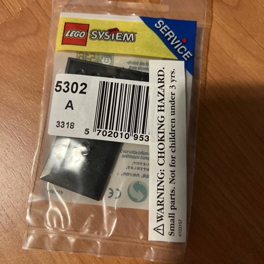 LEGO 5302 Bogie plates Black Train Part - New Sealed Bag